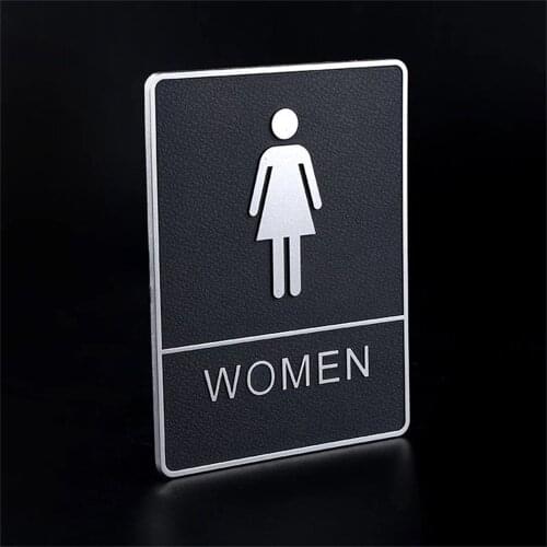 Toilet women and men WC 150mm X 200mm Toilet Sign WC Sign Bathroom Wall Sticker
