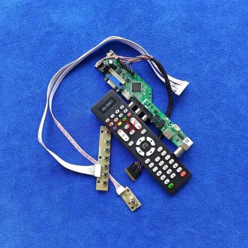 Kit 40 Pin LVDS Signal analog 1920*1080 Screen controller board HDMI-compatible USB AV VGA LCD/LED Fit B156HAN01.0/B156HB01 V0