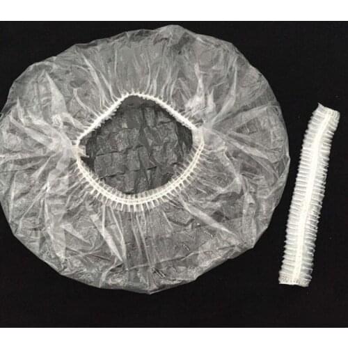 High Quality Shower Caps Disposable Hat Hotel One-Off Plastic Shower Bathing Cap Clear Salon LX5875