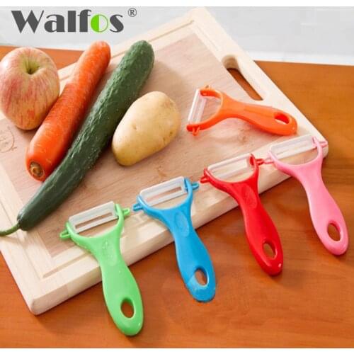 WALFOS 1 Pcs Kitchen Vegetable Peeler Kitchen Accessories Gadgets Vegetable Fruit Peeler Slicer Ceramic Cutlery Peeler