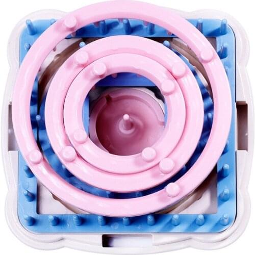 1set Hand Knitting Loom Flower Daisy Pattern Maker Weave Set Wool Yarn Needle Knit Kits Home DIY Craft Tool