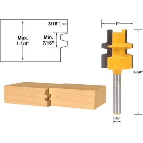 1pc 1/4 Helical trimming Engraving Bit solid carbide router bit Woodworking Tools CNC milling cutter endmill for wood