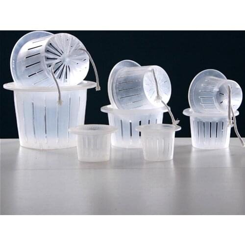 10Pcs Garden Mesh Net Pot Hydroponic Basket Planting Nursery Root Fixing Holder