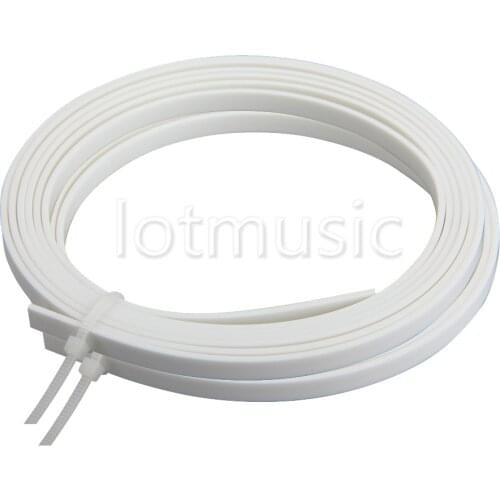 2pcs White ABS Guitar Binding Purfling Luther Supply 1650mmX4mmX1.5mm