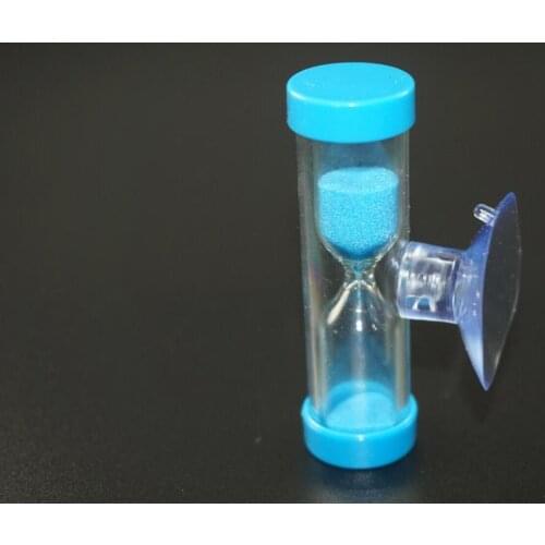 2x Sandglass Hourglass for Tooth Brushing Shower Timer Suction Cup Count Down