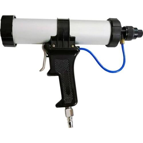 310ml Pneumatic Glass Glue Gun Adjustable Sausage Type Air Gluer Quick Air Exhaust Hard Bottle Package
