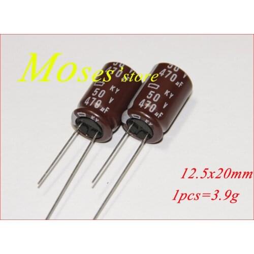 50v 470uf 100% Original New NCC Audio Electrolytic Capacitor Radial 13x20mm +/- 20% Capacitance