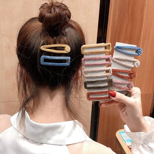 6PCS Hair Snap Cute Large Hair Clips Hair Barrettes Snap Clips for Women