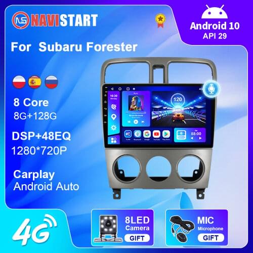 Car Radio for Subaru Forester SG 2004-2008 Android 9 Inch Stereo Multimedia Player 2 din Radio Bluetooth Carplay DSP GPS No DVD
