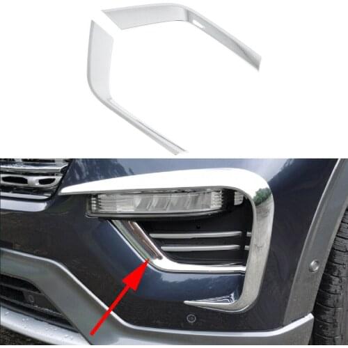 Car accessories Chrome Fog Light Lamp Foglamp Cover Trim Accessories For Ford Explorer 2020 2021 Car modification