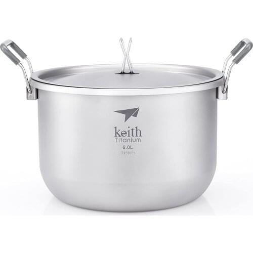 Keith TI8301 Titanium Cooking Pot Picnic Camping Cookware Free and Accessories