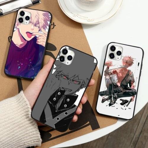 Katsuki Bakugo my Hero Academia Phone Case for iPhone 11 12 pro XS MAX 8 7 6 6S Plus X 5S SE 2020 XR