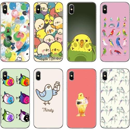Phone Case For Samsung Galaxy M30 J8 J7 J6 J5 J4 Prime Plus Pro J3 2018 2017 2016 2015 Cover cute animal Chubby Cockatiel Case