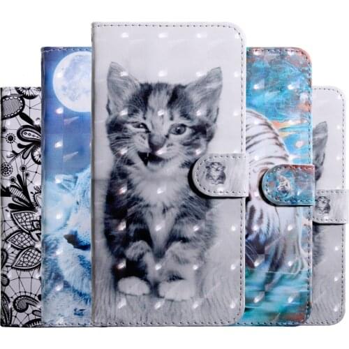 For Xiaomi POCOPHONE F1 Case 3D Painting Flip Case For Xiaomi F1 Cover PU Wallet Leather Case Color patternProtective Cover