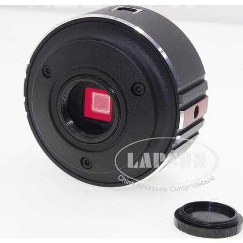 Lapsun 2019 Lastest High Resolution 16MP USB 2.0 4608 × 3456 HD Industry Lab Microscope Digital Video Camera C-Mount Lens Light