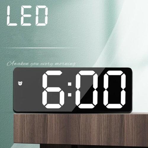 Digital Wall Clock Square Small Alarm Clock Luminous Mute Led Multifunctional Digital Clock Light Home Electronics