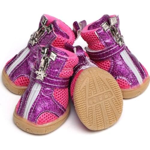 Pet Shoes Classic Fashion Breathable Pet Net Shoes Dog Small Shoes Soft Non-Slip Medium And Small Dogs Pet Supplies