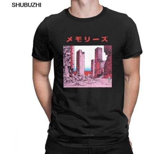 Katsuhiro Otomo Memories Casual T Shirt for Men Akira Manga Short Sleeve Tops Gift Tees 100% Cotton Round Neck T-Shirt sbz8122