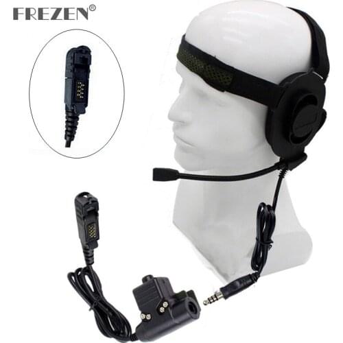 HD01 Z tactical Bowman Elite II Headset With U94 Adapter Z113 Standard Version PTT For Motorola MTP3100 3150 P6620 P6600 Radio