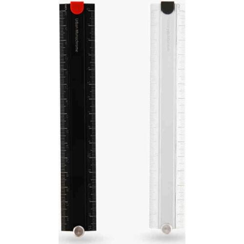 Kokuyo Alumite Foldable Ruler 15cm 30cm Urban Monochrome Measuring Right Angle Japanese Stationery Office School Supplies F336