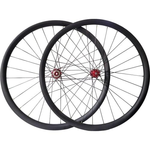 1340g 29er MTB XC 30mm x 30mm Hookless tubeless UD carbon wheelset Light Powerway M32 ceramic bearings 15x100 12x142 Shiman XD