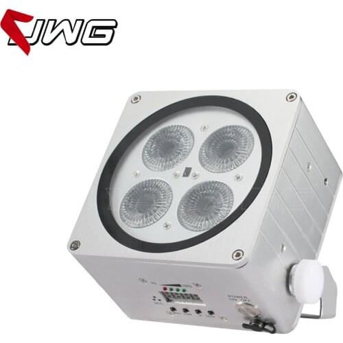 Top Selling Wireless 4*18W RGBWAUV 6in1 Battery Powered Led Par Can Led Stage Light
