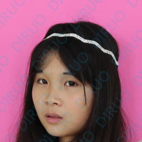 Crystal rhinestone Hair hoop Head jewelry Headwear Hair ornament Accessories Hairband Hair elastic