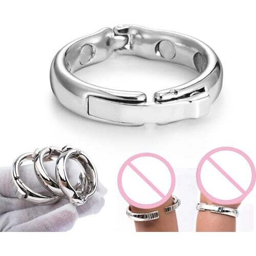 Adjustable Glans Physiotherapy Ring Cock Ring Metal Penis Sleeve For Male Extender Penis Enlargement Sex Toys Intimate Goods 18