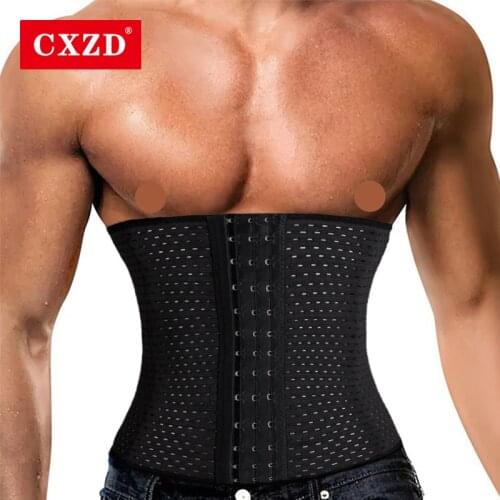 CXZD Waist Trainer Men Binders Shapers Modeling Strap Corset slimming Belt underwear body shaper shapewear slimming belt tummy