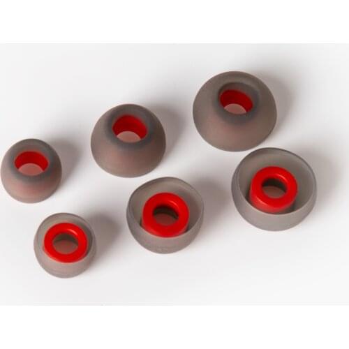 KBEAR 10 Silicone upgraded Eartips 3 pair(6 pcs) Noise Isolating with S M L Size For KBEAR TRI KZ Earphone