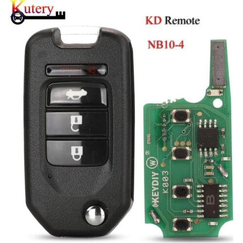 Kutery Universal Remote Control Car Key NB10-4 B-Series For KD900 KD900+ URG200 Mini KD KD-X2 3+1Buttons