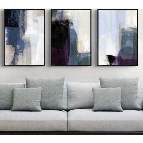 Vintage Abstract Ink Wall Art Canvas Paintings Minimalist Pictures Prints and Posters for Living Room Home Decoration