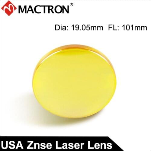 USA High Quality Laser Cutting Machine Spare Parts CO2 CVD ZnSe Laser Lens 19.05mm FL101mm