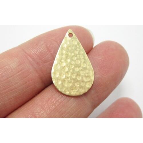 Brass drop charms 22x14x0.8mm Hammered Earrings dangle pendant brass necklace components -10pcs R1180