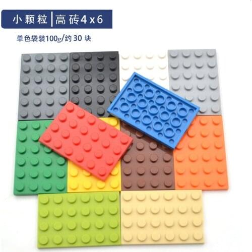 100g/pack Bulk Parts 4x6 Thin Bricks Building Blocks Plastic Plate MOC Figure Model Assemble Educational Toys for Children 3032
