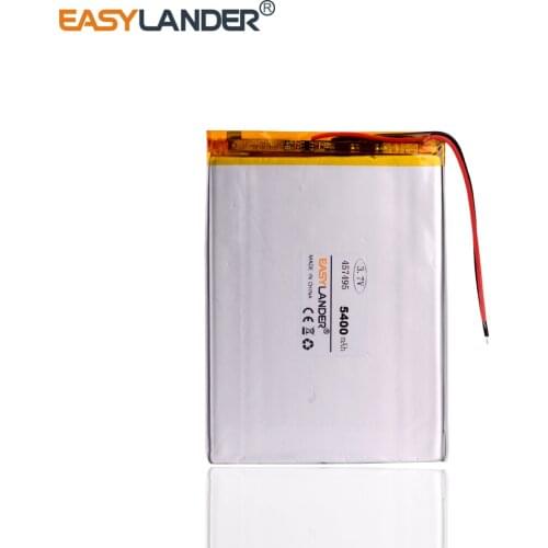 3pcs Tablet pc 3.7V 5400mAH (polymer lithium ion battery) Li-ion battery for tablet pc 7 inch 8 inch 9inch 457495 Free Shipping