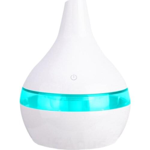 300ML USB Electric Air Humidifier Aroma Diffuser Essential Oil Mist Maker with 7 Color LED Lights