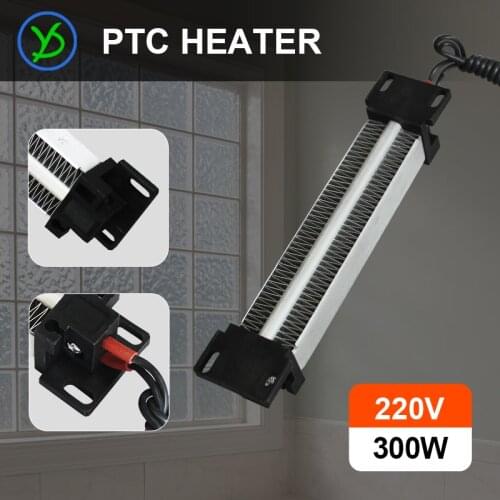 300W AC DC 220V PTC Ceramic Air Heater PTC Heating Element Electric Heater 152*32mm
