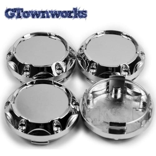 4 pcs 65mm Wheel Center Hub Cap C-243 On Alloy Wheel Chrome Cover with 6 Decorative Screws Car Styling Accessories For TRD
