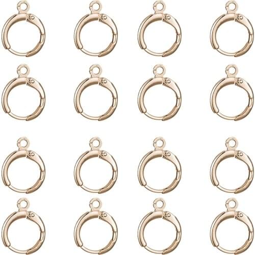 DIY jewelry accessories brass jewelry gold round earrings Korean version of handmade earrings material earrings pendant supplies