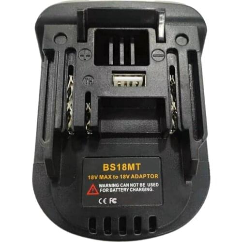 BS18MT Battery Converter Adapter for 18V Lithium Batteries to for Makita 18V BL1820/30 Tools
