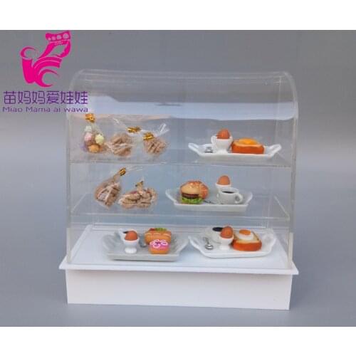 Doll accessories bakery store display showcase sewing machine tv Ceramic lamp doll house decoration for 1/6 1/8 BJD doll
