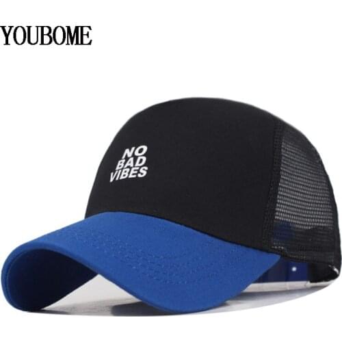 YOUBOME Brand Mesh Baseball Cap Women Men Snapback Caps Hats For Men Casquette Bone Letter Summer MaLe Dad Baseball Hat Cap