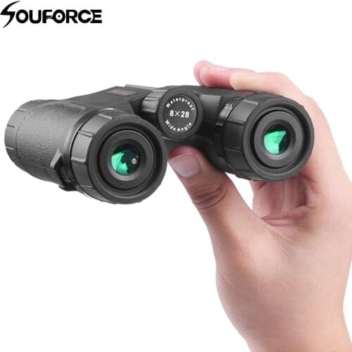 8X28 Mini Binoculars Waterproof Telescope Wide Field Angle for Outdoor Watching Hunting Camping