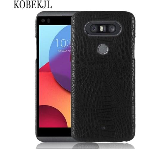 For LG Q8 Case LG Q8 Case Cover 5.2" Hard Luxury Crocodile PU Leather Phone Case For LG Q8 Q 8 / V20 mini LGQ8 H970 LG-H970 Case