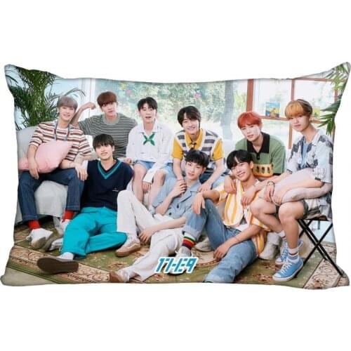 1THE9 Kpop Star Pillowcase Satin Fabric Pillow Cover New Rectangle Zipper Pillow Cases Home Office Wedding Decorative 0622
