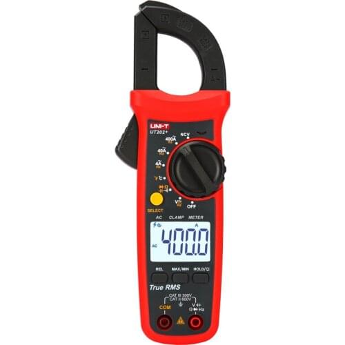 UNI-T Digital Clamp Meter UT202+ Clamp Meter temperature measurement AC/DC Current Tester True RMS Auto Range