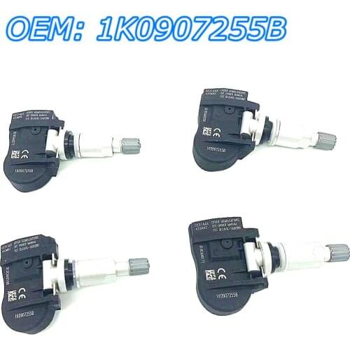 Brand New & Free Shipping 4PCS 1K0907255B TPMS Tire Pressure Sensors For VW New Beetle Passat Tiguan