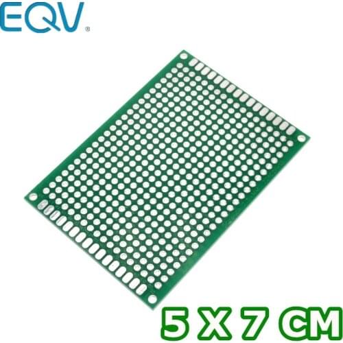 EQV 5*7 PCB 5x7 PCB 5cm 7cm Double Side Prototype PCB diy Universal Printed Circuit Board