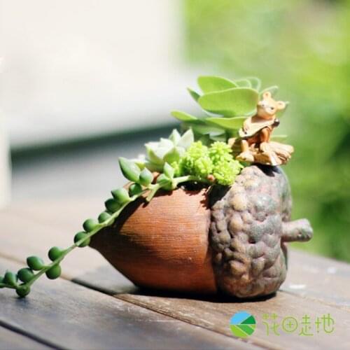 European Micro-landcape Imitation Multi-material Mini Succulent Plant Creative Flower Pot Rein Craft coration